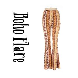 EUC Boho flared leggings